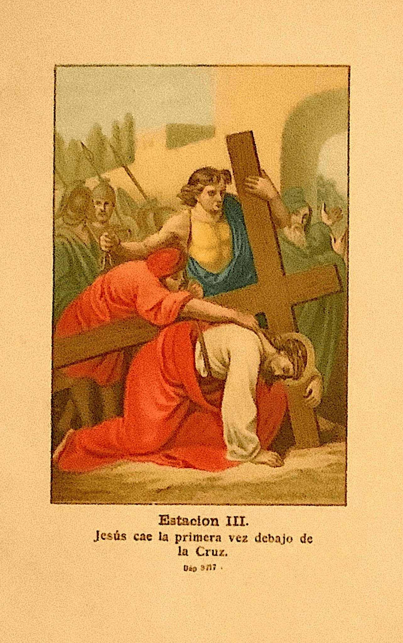 Station III: Jesus falls the first time