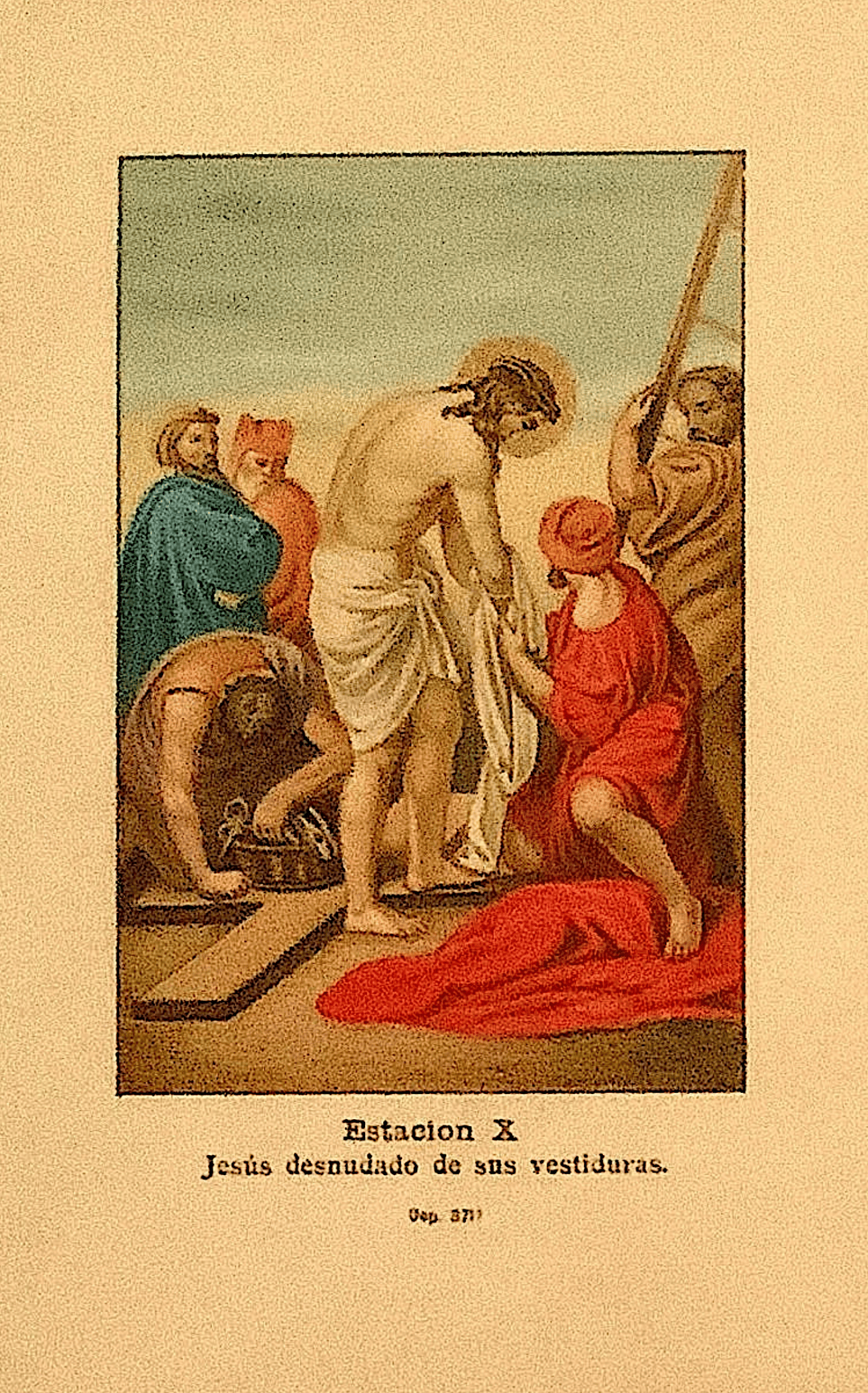 Station X: Jesus is stripped of His garments