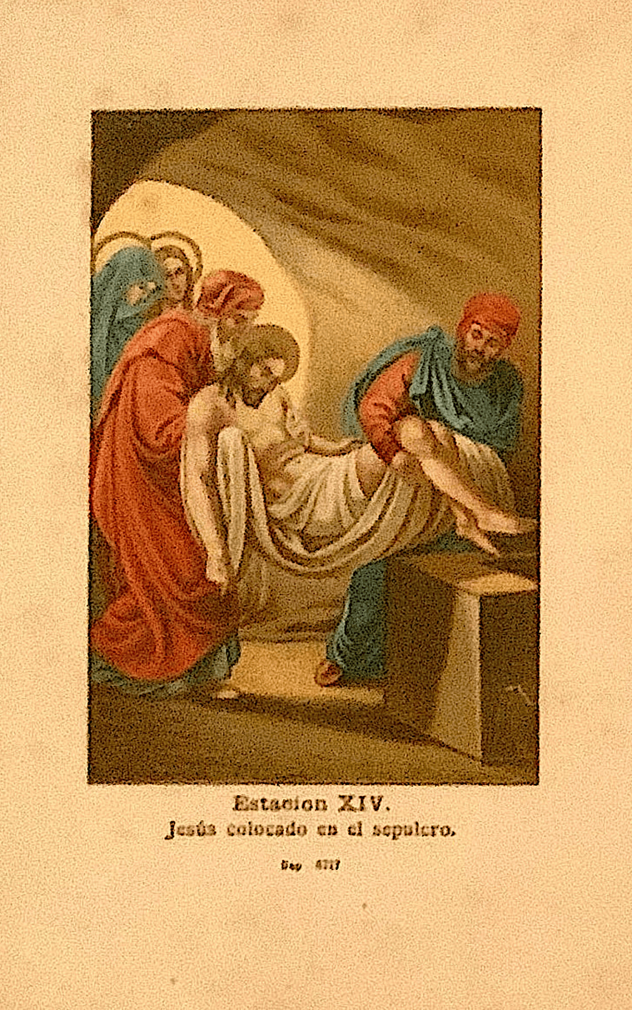 Station XIV: Jesus is laid in the tomb